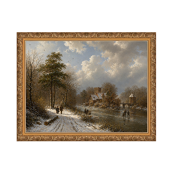 Paisagem de inverno, Holanda (1833)