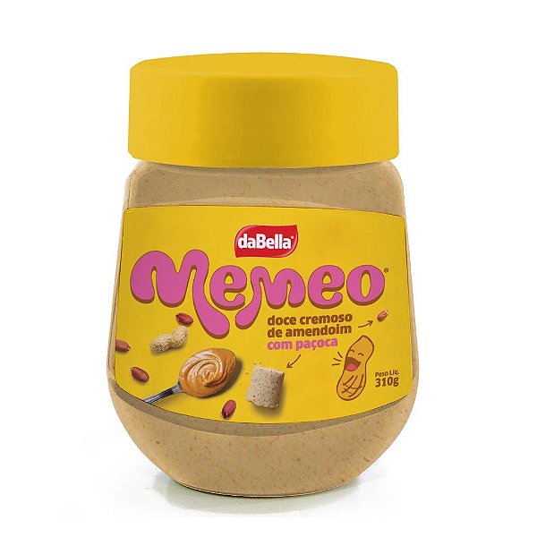 Memeo doce Cremoso de Amendoim com Paçoca 310gr daBella