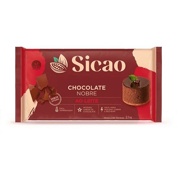Chocolate ao Leite Sicao  - Barra  2,1 KG