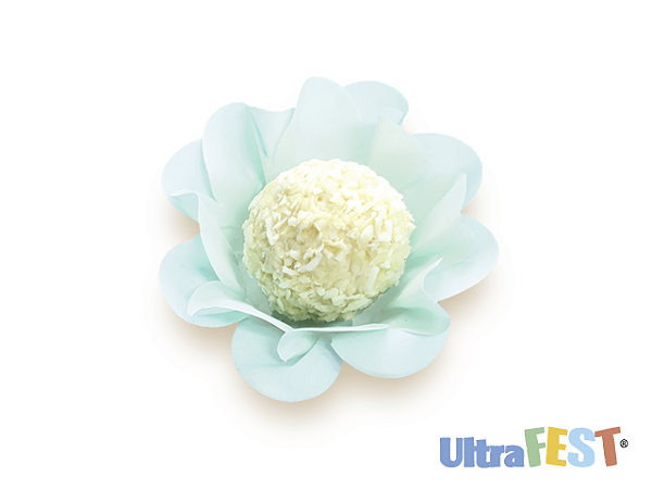 Forminha para Doce Style Verde Aqua com 40 unidades - Ultrafest 4658