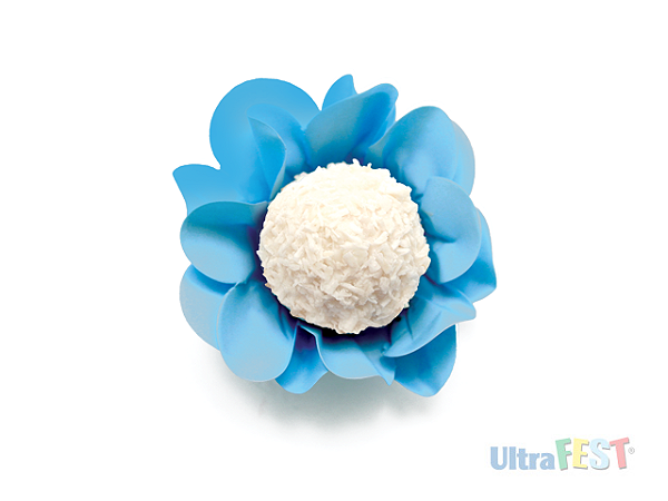 Forminha para Doce Style Neon Azul com 40 unidades - Ultrafest 5660