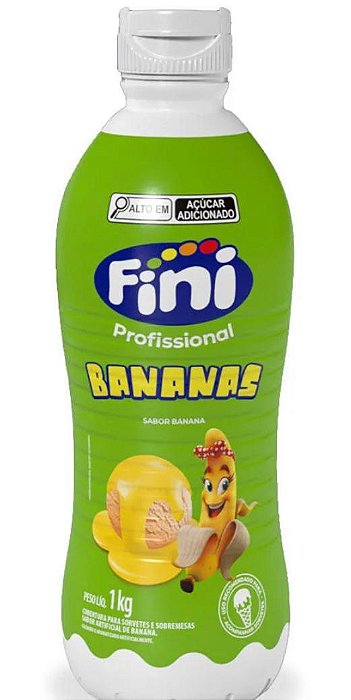 Calda Para Sorvete Banana Fini - 1Kg