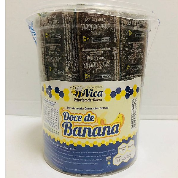 DOCE DE BANANA POTE COM 20 UNIDADES - VICA