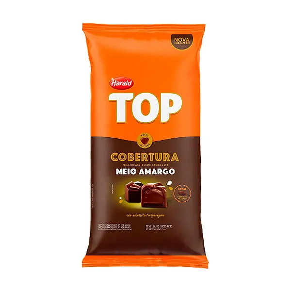 Cobertura de Chocolate Meio Amargo Top - Gotas 2,05Kg HARALD