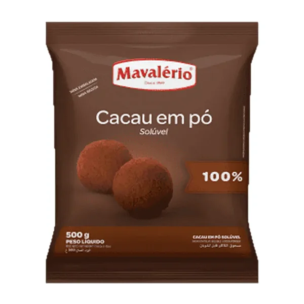 Cacau em Pó 100% Solúvel 500g MAVALÉRIO