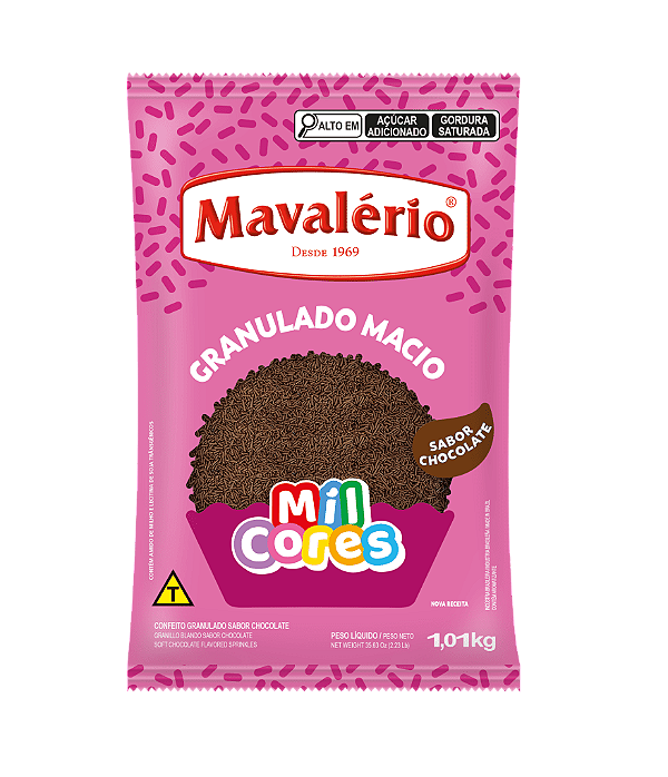 Granulado Macio sabor Chocolate 1,01kg MAVALÉRIO
