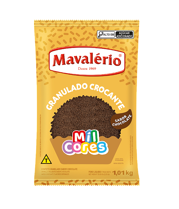 Granulado Crocante sabor Chocolate 1,01kg MAVALÉRIO