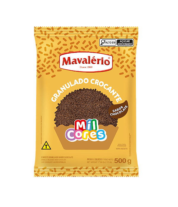 Granulado Crocante sabor Chocolate 500g MAVALÉRIO