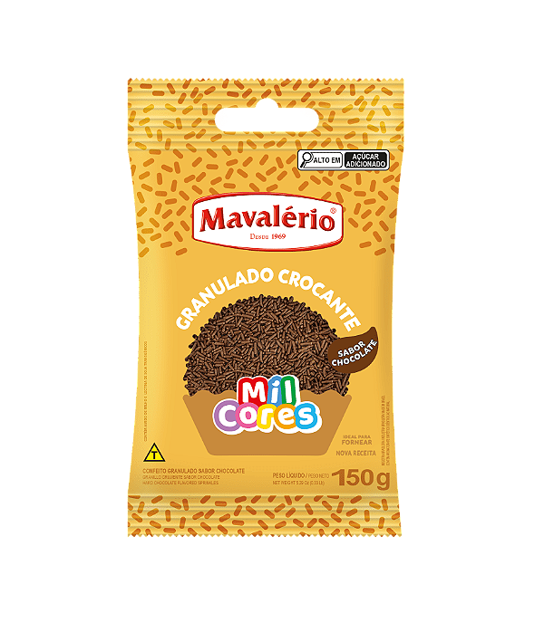 Granulado Crocante sabor Chocolate 150g MAVALÉRIO