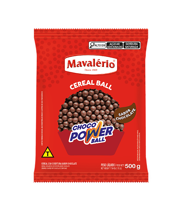 Choco Power Ball ao Leite 500g MAVALÉRIO