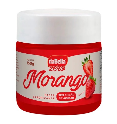 Pasta Saborizante de Morango Zero Açúcar 150g daBella