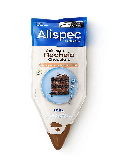 RECHEIO E COBERTURA CHOCOLATE BISNAGA 1,01 KG - Alispec