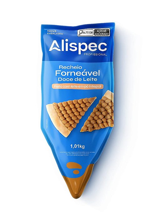 RECHEIO FORNEAVEL DOCE DE LEITE BISNAGA 1,01 KG - Alispec