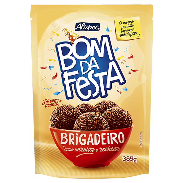BRIGADEIRO BOM DA FESTA STAND UP POUCH- 385 Gramas - Alispec
