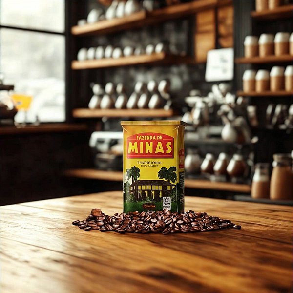 Café 100% Arabica Extra Forte Fazenda de Minas Pacote 500g