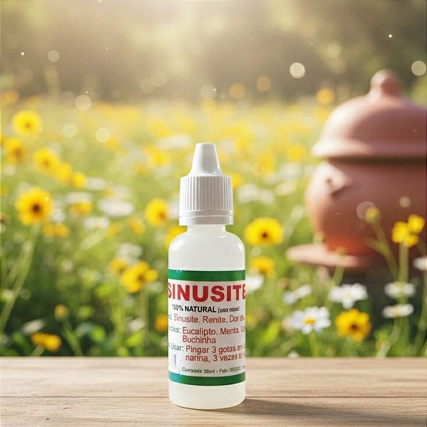 Solução Natural para Sinusite e Rinite em Gotas - 100% Natural - 30m
