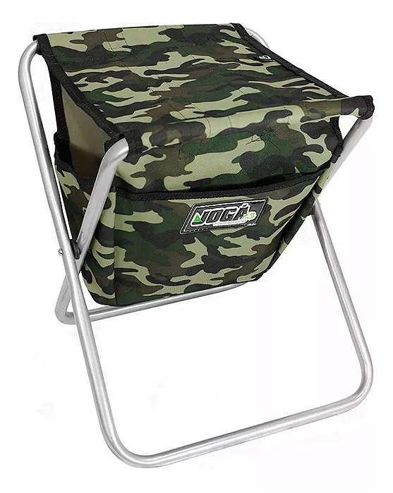 Banqueta Cadeira Dobrável Com Bolsa Pesca Camping Jogá
