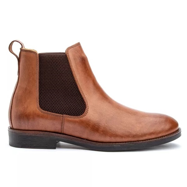 Botina Masculina Chelsea Forrada em Couro Confortável