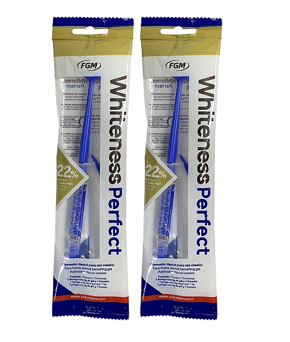 2 Seringas de Clareamento Whiteness Perfect 22%