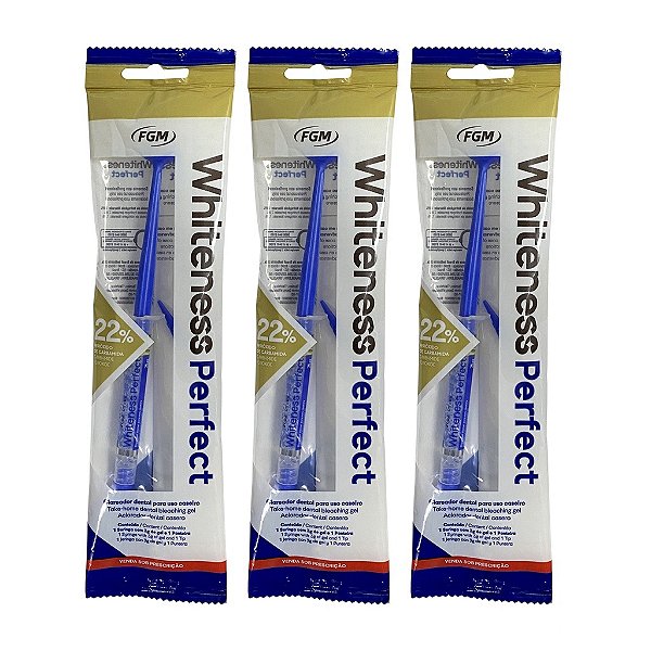 3 Seringas de Clareamento Dental Whiteness Perfect 22%