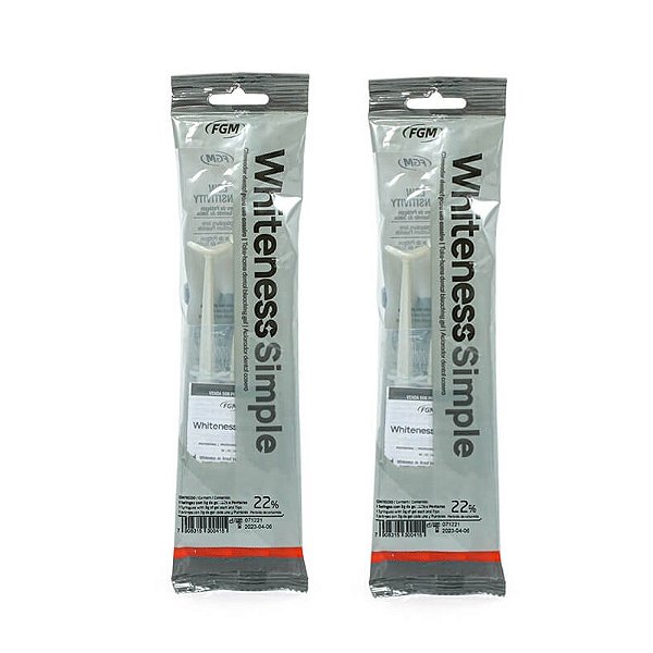 Clareador Dental Whiteness Simple 22% - 6 Un