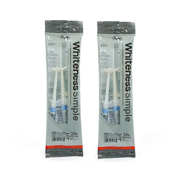 Clareador Dental Whiteness Simple 16% - 6 Unidades