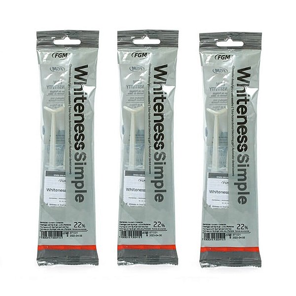 Clareador Dental Whiteness Simple 22% - 9 Unidades