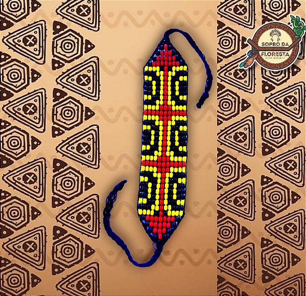 Pulseira de Miçangas Xamânica – Série Grafismos