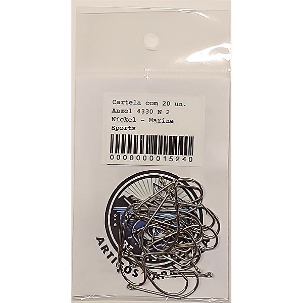 Anzol 4330 N 2 Nickel - Marine Sports