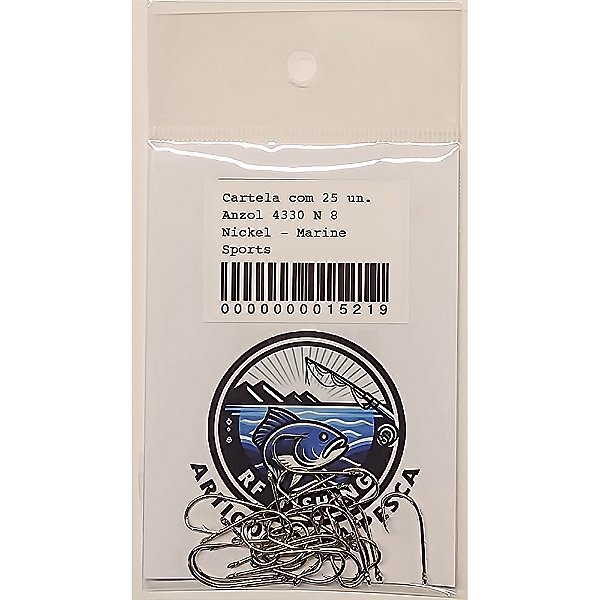 Anzol 4330 N 8 Nickel - Marine Sports