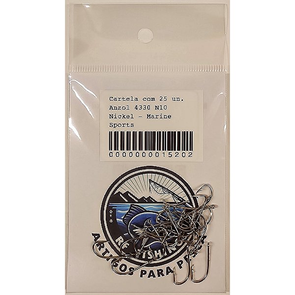Anzol 4330 N 10 Nickel - Marine Sports
