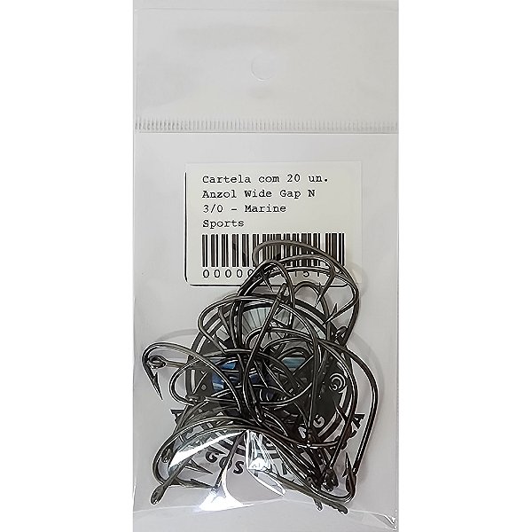 Anzol  Wide Gap N 3/0 - Marine Sports