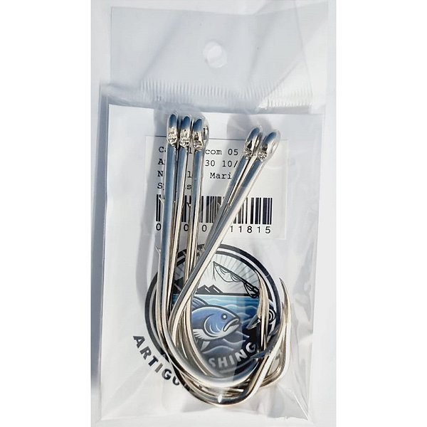 Anzol 4330 10/0 Nickel - Marine Sports