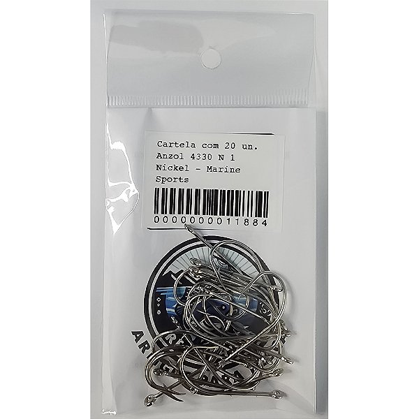 Anzol 4330 N 1 Nickel - Marine Sports