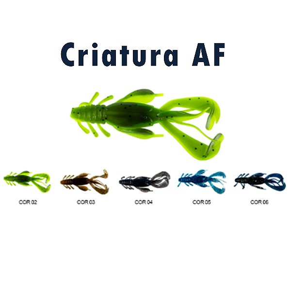 kit com 2 Isca Artificial Soft CRIATURA AF