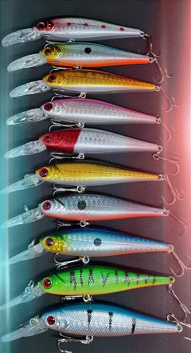Isca Artificial  importada 1/2 Água de 10.5CM e 9.5 gramas, iscas de pesca Tucunaré, Dourado, Traíra
