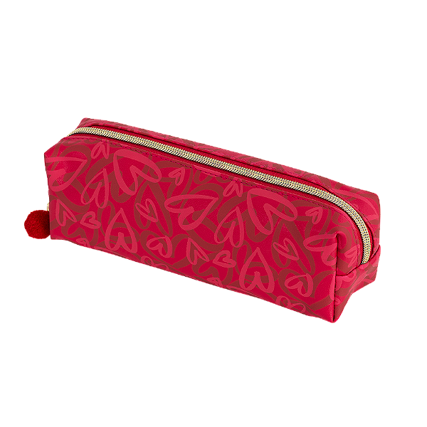 ESTOJO ESTAMPADO - PU - 1 ZIPER - S2 - MAGENTA