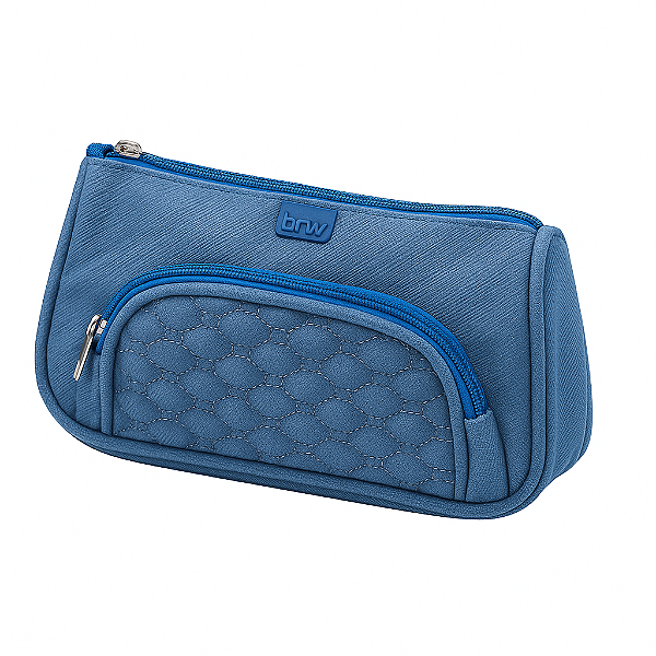 NECESSAIRE DE NYLON - JEANS AZUL