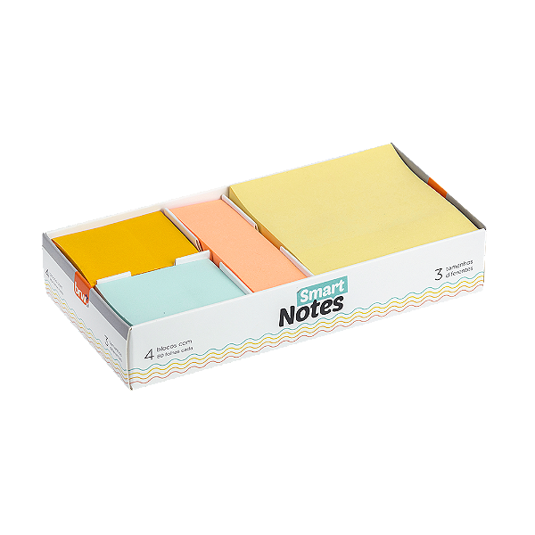 BLOCO SMART NOTES CX PRESENTE - ENJOY - 80FLS - 4 BLOCOS