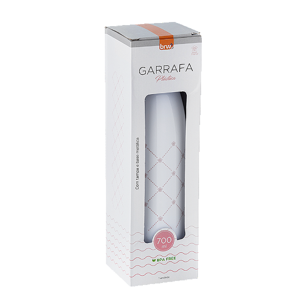 GARRAFA PLÁSTICA ESTAMPADA C/ TAMPA AL - 700ML - BEST FRIEND