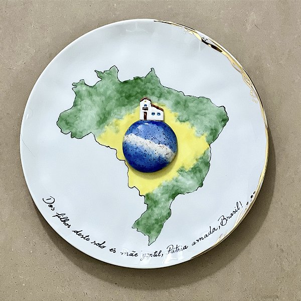 Prato-poema Pátria Amada - Personalizado