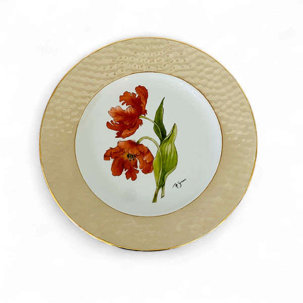 Prato Tulipas - peça única