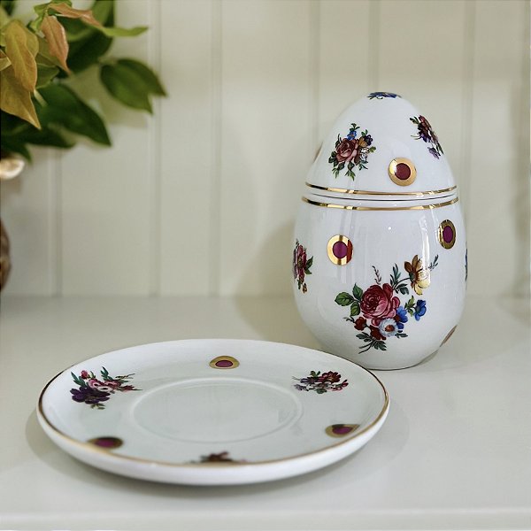 Bomboniere Ovo com pratinho