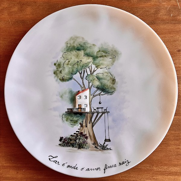 Prato-poema “Lar é onde o amor finca raiz - Varanda Suspensa”