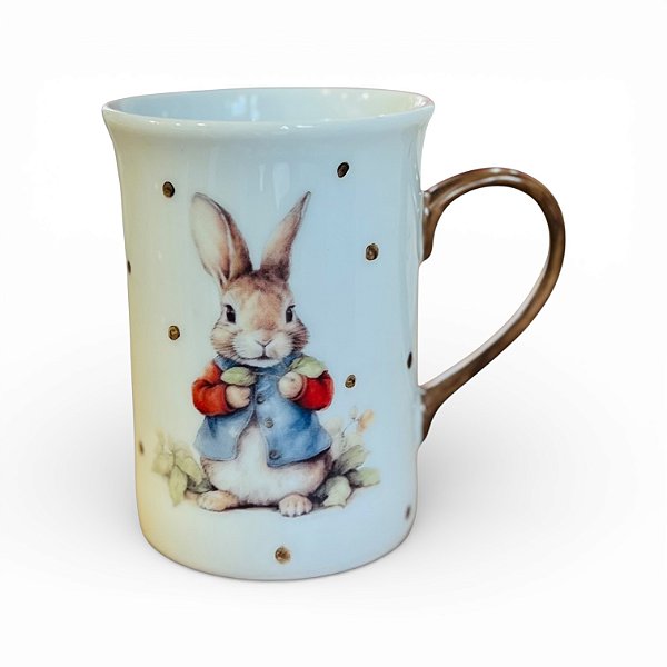 Caneca Coelhinho com folhinhas
