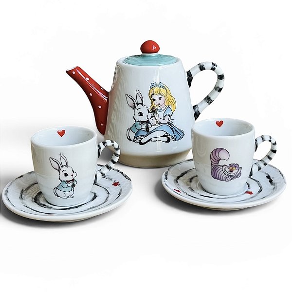 Conjunto Café no País das Maravilhas