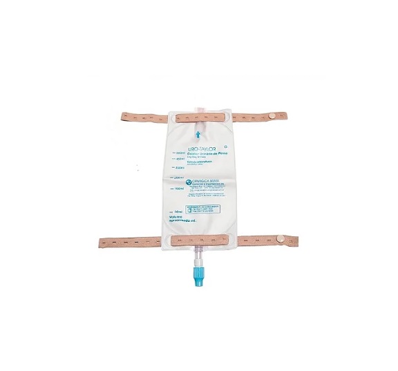 Bolsa coletora de Urina de Perna 500ml (Sistema Fechado) SEM extensão - Uro Taylor