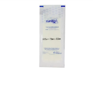 Compressa Rayon C/ Emulsão de Petrolatum Estéril 7,6cm x 20,3cm Unidade - Curatec