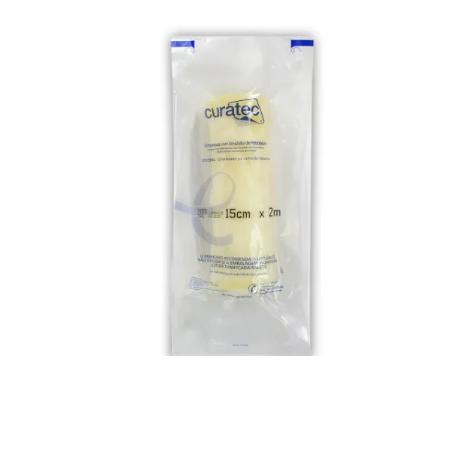 Curativo Rayon Compressa C/ Emulsão de Petrolatum 15cm x 2M - Curatec