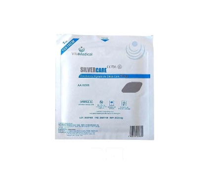 Silvercare Curativo de Alginato de Cálcio e Prata 10cm x 10cm Unidade - Vita Medical